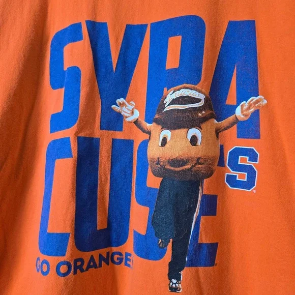 Syracuse Orange Shirt Otto Mascot Mens 2XL Short Sleeve - Picture 2 of 9